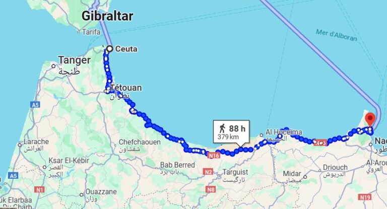 ceuta melilla google maps