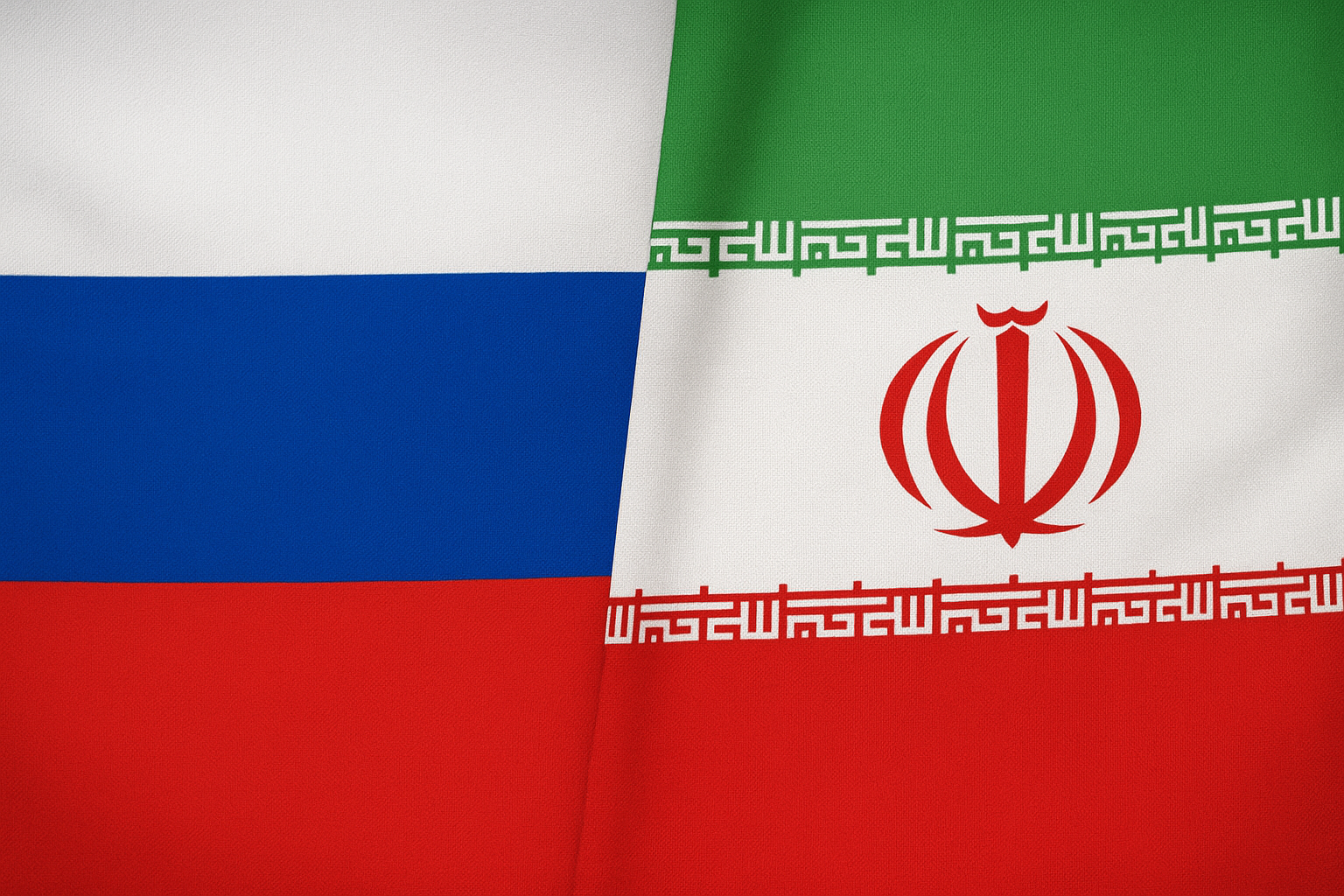 russie iran flags
