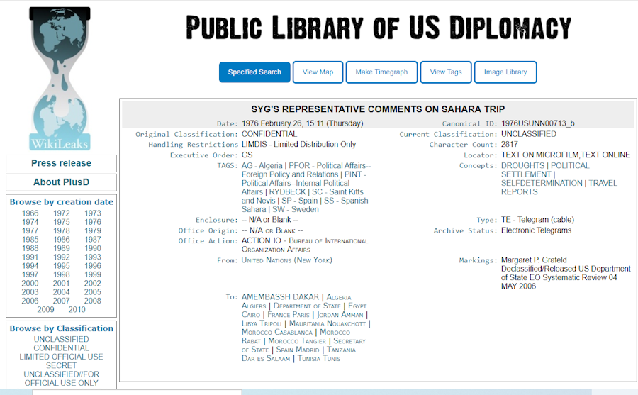 wikileaks rydbeck report