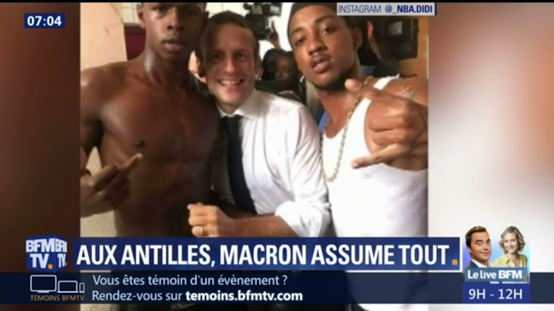 macron deux mecs antilles