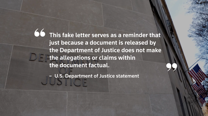 Epstein DOJ fake