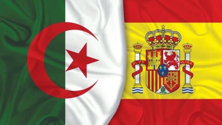 espagne algérie flags