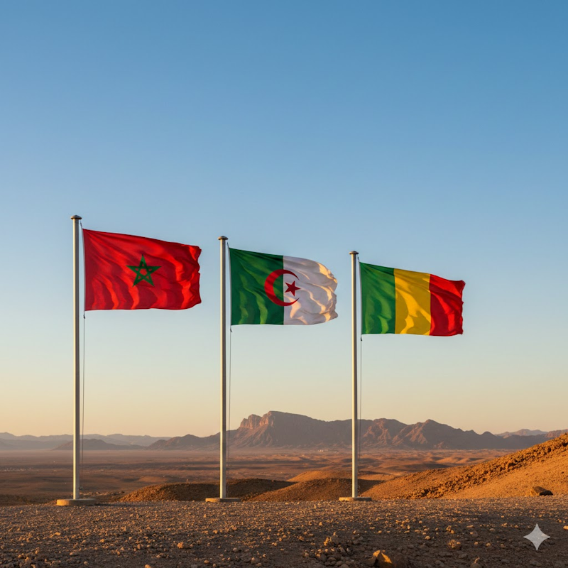 mali DZ MA flags