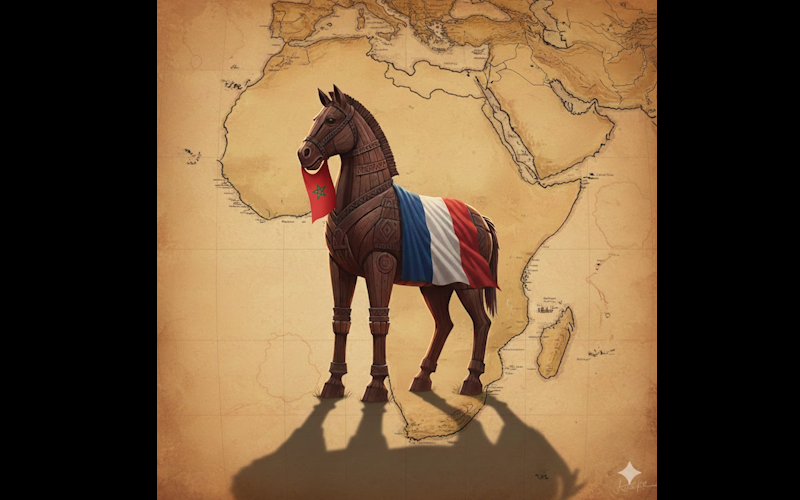 maroc cheval de troie afrique