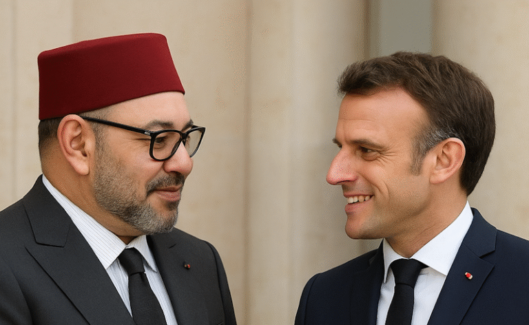 momo macron poignée de main