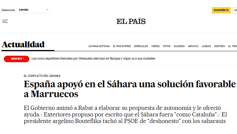 el pais wikileaks sahara