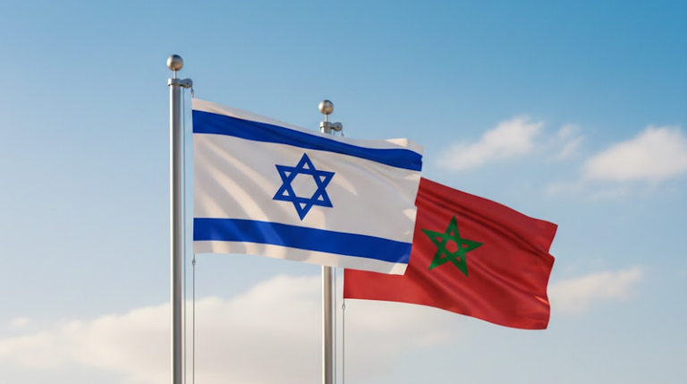 israel morocco flags