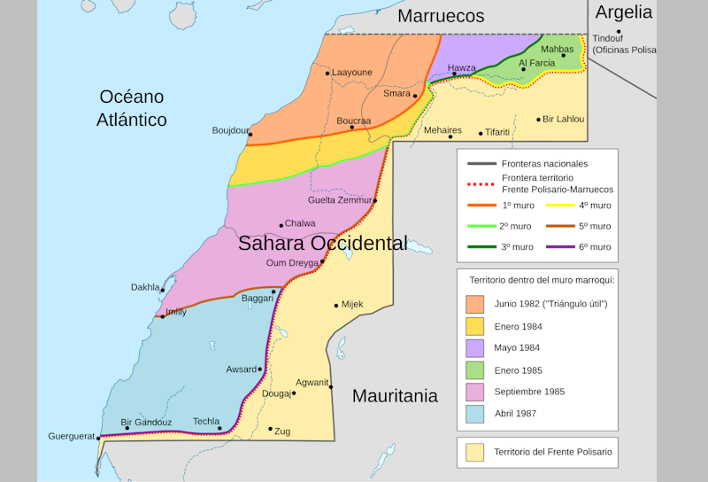 carte du sahara murs