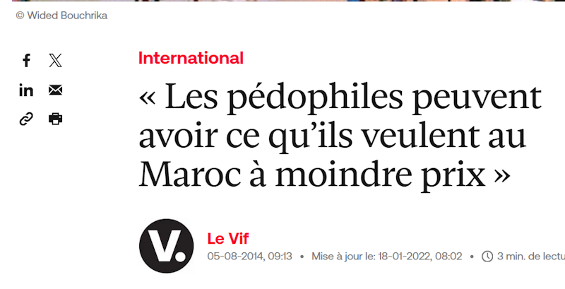 pédophilie au maroc