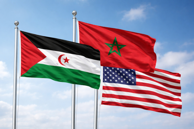 polisario maroc USA flags
