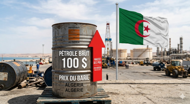 prix petrole DZ flags 100$