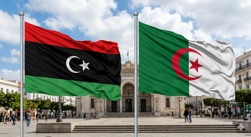 algerie libye flags