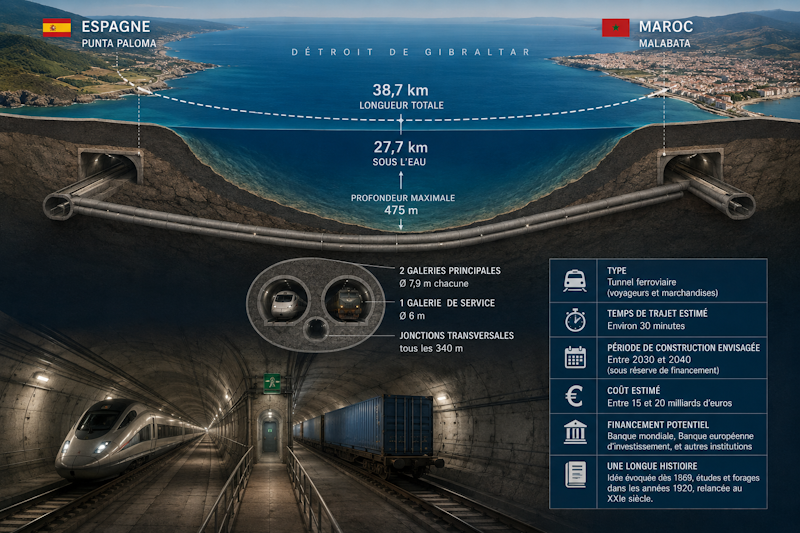tunnel maroc espagne